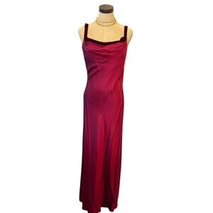 IN-XS by Antonio Enne Red Satin Floor length Dressy Dress size 11 / 12